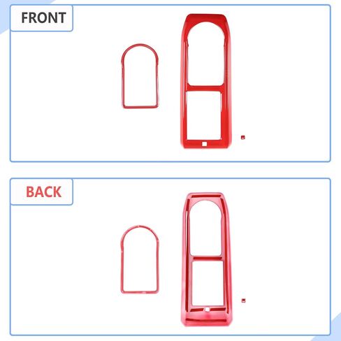 Aunginsy Car Gear Shift Panel Cup Holder Trim Ring Compatible with Toyota Tacoma 2016-2023 Truck Center Console Gear Shifter Cup Holder Panel Decorative Frame Protection Cover ABS Interior Accessories in Saudi Arabia