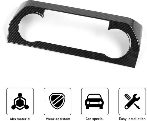 Linskip Climate Control Panel Cover Compatible with 2015-2020 Ford F150 & 2017-2022 F250 F350 Super Duty, for 2018-2021 Ford Expedition, Interior Accessories(Carbon Fiber Black) in Saudi Arabia