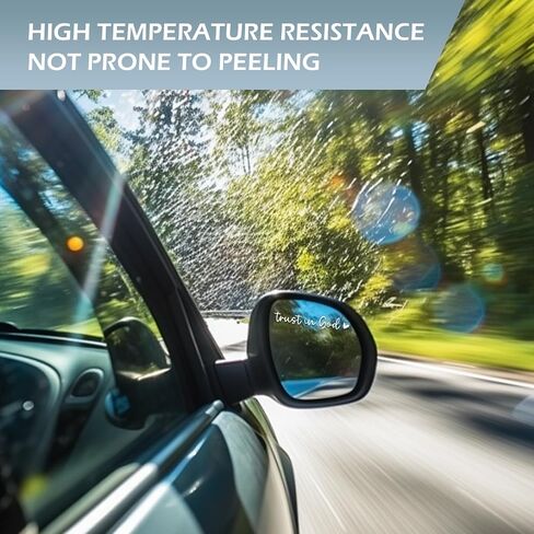 2PCS CAR REARVINCE MIRUR SUCAL ، الثقة في ملصق الله ، ملصق نافذة السيارات العاكسة للماء ، إكسسوارات المرآة الخلفية للسيارات ، Universal للسيارة ، الشاحنة ، الكمبيوتر المحمول (أبيض) in Kuwait