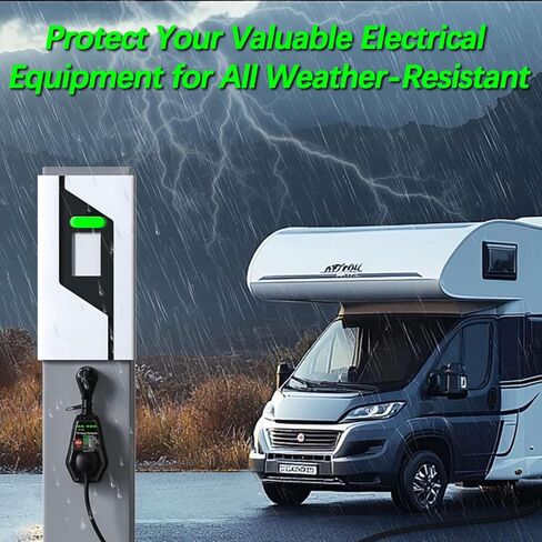 30 Amp RV Surge Protector Waterproof Cover Include, 13000 Joules 30A RV Surge Protectors for Camper & Travel Trailers, with Smart LED Display in Saudi Arabia