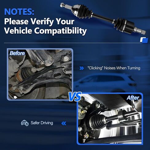 Maxfavor CV Axle Pront Pront For For Ford Focus 2000-2010 CV Axle ZTS LX SES Auto Trans 2.0L 2.3L L4 ، CV Axle Commins Assegbly Assegbly Left Driver Side Side in Saudi Arabia