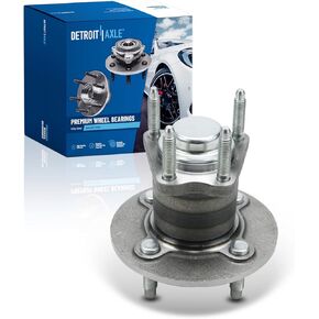 Detroit Axle - Rear Wheel Bearing Hub for 05-10 Chevrolet Cobalt Pontiac G5 Pursuit Saturn Ion, Wheel Bearing and Hub Assembly 2005 2006 2007 2008 2009 2010 Replacement in Kuwait