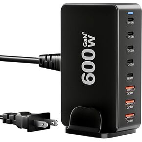 USB C Fast Charger 440W ، USB C 8-Port Multi GAN BLOCK ، HUB Station Hub ، FAST PD 100W 65W LAPTOP ADAPTER QC 18W for MacBook Pro/All IPAD ، Samsung Dell ، Steam Deck ، iPhone 16/15 in Kuwait