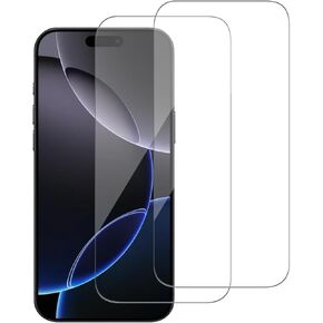 2 حزمة لـ iPhone 16 / iPhone 15 شاشة واقي الشاشة ، الزجاج المقسى ، الحواف المنحنى الدقيق ، ودية للحالة ، خالية من الفقاعات ، واضحة ، واضحة ، تسهيل التثبيت in Kuwait