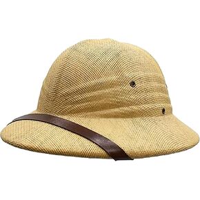 Vaulted Skulls & Co Pith Safari Hat | Pith Helmet | Explorer Hats | Jungle & Archeologist Costume in Kuwait