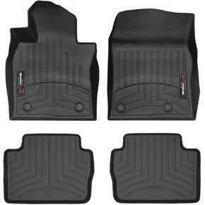 WeatherTech Custom Fit FloorLiners for Mazda MAZDA3-1st & 2nd Row (441536-1-2), Black in Saudi Arabia