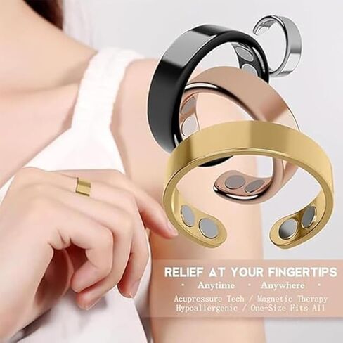 2pcs حلقة Vayro ، قابلة للتعديل مفتوح Fit Fit Vayro Rings الأصلي حلقات العافية المغناطيسية للرجال النساء ، للجنسين قابلة للضبط مفتوحة in Kuwait