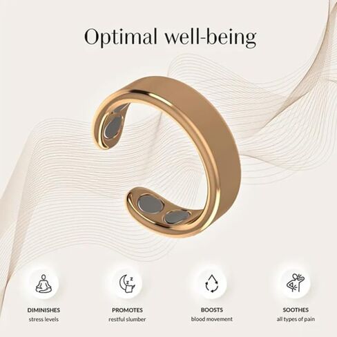 2pcs حلقة Vayro ، قابلة للتعديل مفتوح Fit Fit Vayro Rings الأصلي حلقات العافية المغناطيسية للرجال النساء ، للجنسين قابلة للضبط مفتوحة in Kuwait