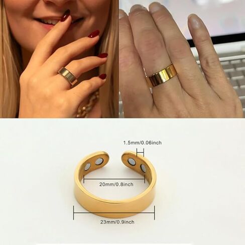 2pcs حلقة Vayro ، قابلة للتعديل مفتوح Fit Fit Vayro Rings الأصلي حلقات العافية المغناطيسية للرجال النساء ، للجنسين قابلة للضبط مفتوحة in Kuwait