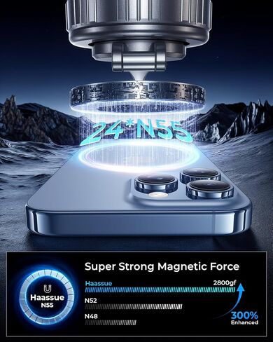 2025 Upgraded Vacuum Magnetic Car Phone Holder [89+LBS Suction/2800gf Magnet], Suction Cup Phone Mount, Ultra-Strong Magnetic Stand for Car/Mirror/Gym/Kitchen/iPhone16 15 14 13 12, Silver in Saudi Arabia