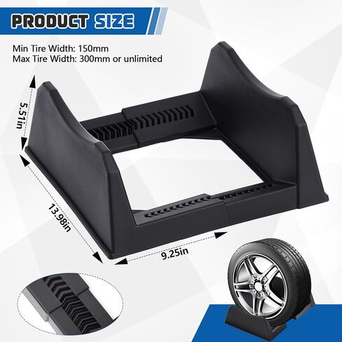2 PCS Car Tyre Display Wheel Wheel Display Width Width Rim Wheel Rim Holder Tyre Stand Base Tyre Tray Base for Expition Shop Garage Trade Show ، Black in Saudi Arabia