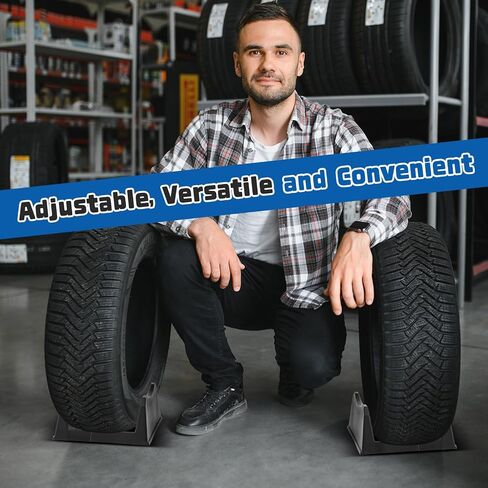 2 PCS Car Tyre Display Wheel Wheel Display Width Width Rim Wheel Rim Holder Tyre Stand Base Tyre Tray Base for Expition Shop Garage Trade Show ، Black in Saudi Arabia