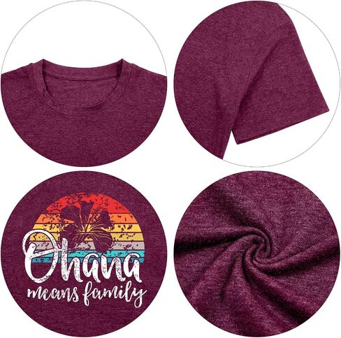 Ohana تعني عائلة Tshirt Women: Hawaii Tropical Graphic T-Shirt Haction Faction in Saudi Arabia