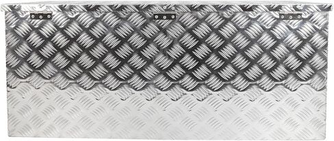 SCITOO 44 Inch Aluminum Truck Bed Tool Box,Heavy Duty Diamond Plate Trailer Tool Box with Lock Keys,Tool Storage Organizer Chest for Pick up,Truck Bed,ATV,RV TrailerWaterproof Silver 44X18X18 in Saudi Arabia