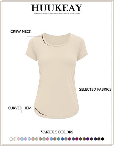 Huukeay 3 Pack Women's Short Sleeve Dorts Basic Cotton Summer Tunic Tops Rebtled Rece in Saudi Arabia