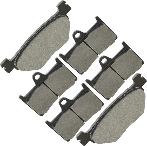 Caltric Front Rear Brake Pads Compatible with Yamaha Xv1900 Xv 1900 Xv19C Xv 19C Stratoliner 2006-2010 Front Rear Pads in Saudi Arabia