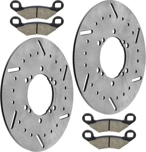 Caltric 2 Front Brake Disc Rotor Pad compatible with Polaris Sportsman 500 4X4 6X6 1996 1997 1998 1999 2000 in Saudi Arabia