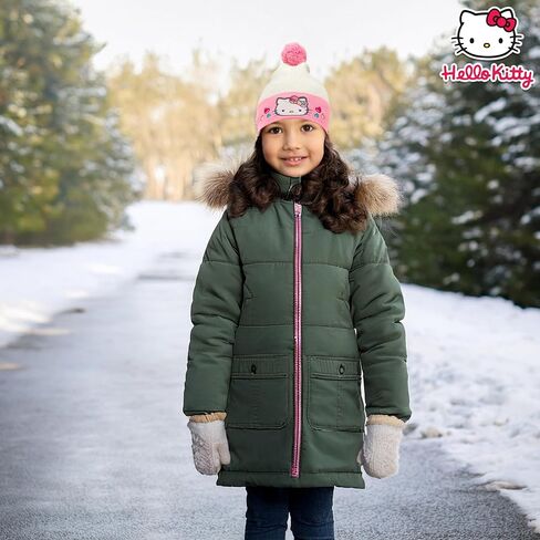 Hello Kitty Beanie Cap للنساء والبنات | Sanrio Winter Pom Pom Hats | كاواي القط | مقاس واحد | مرخص رسميا in Kuwait