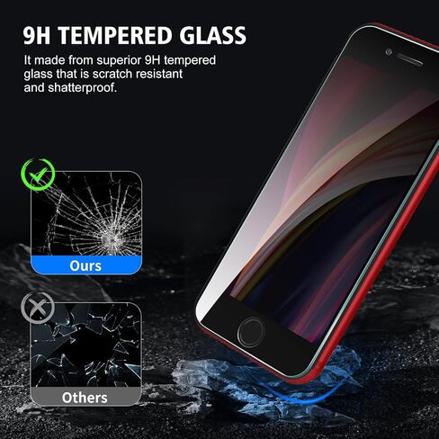 3 Pack for Samsung Galaxy S23 FE Privacy Screen Protector, Anti Spy Tempered Glass 9H Hardness Film, Scratch Resistant in Kuwait