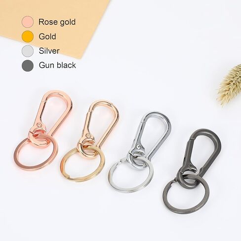 6 PCS Metal Keychains keyring سلسلة مفاتيح حلقة مقطع منظم لمفاتيح السيارة الرئيسية مفاتيح سلاسل Finder Rings Finder Keyring Accessories Women Men in Kuwait