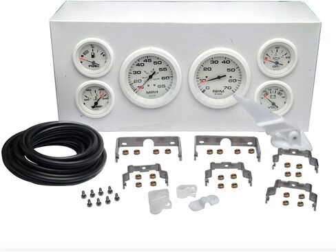 SEASTAR 68388P SIERA International Arctic 6 Gauge مجموعة الوقود وضغط زيت المحرك والسرعة و tach & temp أجهزة قياس درجة الحرارة in Saudi Arabia