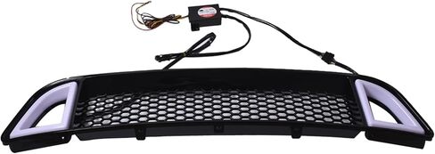 Front Bumper Upper Grille with DRL Signal Replacement for 2013 2014 Mustang 02HGL1211ABK in Saudi Arabia