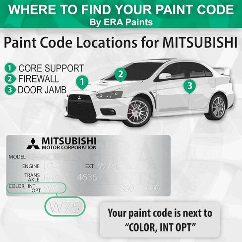 ERA Paints P26 - Rally Red Metallic for MITSUBISHI Exact Match Automotive Spray Paint Spray - Premium Kit w/ 2K 3680061 Clearcoat in Saudi Arabia