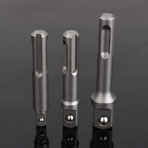 3 PCS 1/4 "3/8" 1/2 "محول سائق المقبس محول بتات ببتيت محول إضافي طويل محول مؤثرات الحفر ل SDS بالإضافة in Saudi Arabia
