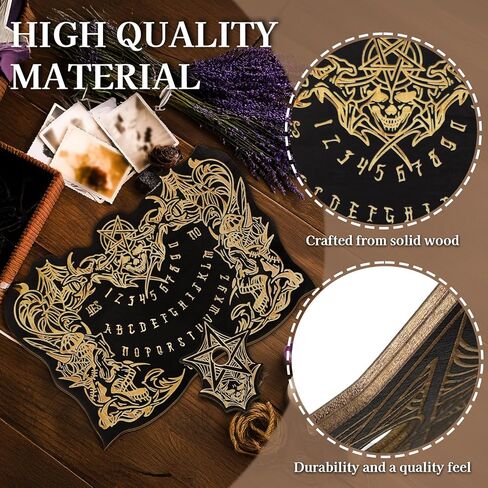 Butterfly Talking Board, Wooden Spirit Board Game for Ghost Hunting, for 2 or More Players, Including Guide Book in Kuwait