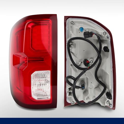 مجموعة أضواء الذيل متوافق مع 2016 2017 2018 Chevy Silverado 1500 LTZ LED LED LEDS LEVES ASSY OUTER مع المصابيح ، جانب السائق الأيسر استبدال GM2800294 84288718 in Kuwait