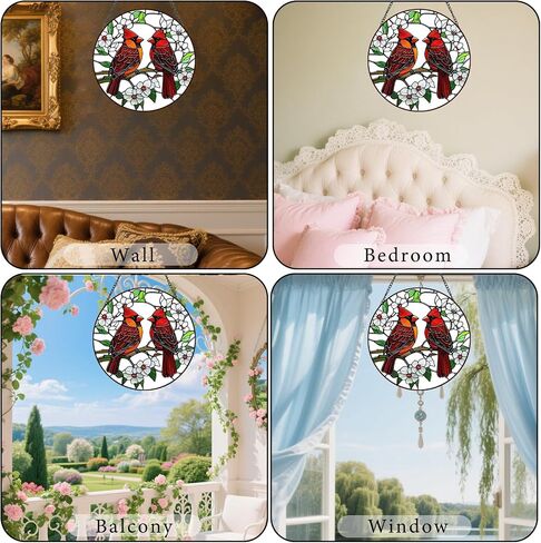 Butterfly Suncatchers Stained Glass for Windows Hanging - 8'' Sun Catchers Indoor Window - UV-Print Stain Glass Window Hanging for Home Decor, Wall Art, Gifts for Mom in Saudi Arabia