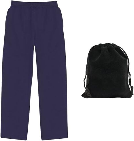 Hanes EcoSmart Boys' Sweatpants with Open-Leg Design, Durable Cotton-Blend, Includes Pouch in Saudi Arabia