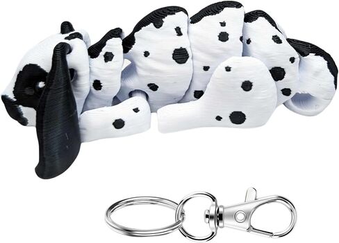 3D Printed Articulating Bunny Keychain – Realistic Bunny Design – Gift for Bunny Lovers - Metal Lobster Clasp Included in Saudi Arabia