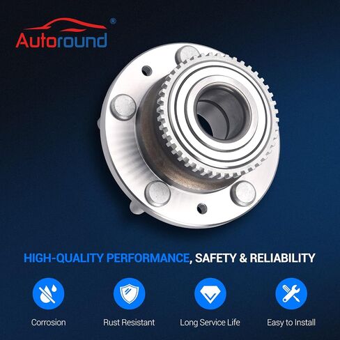 Autoround Pair 512271 Rear Wheel Bearing and Hub Assembly Compatible with Ford Fusion 2006-2012, Mazda 6 2003-2008, Lincoln MKZ 07-12/ Zephyr 06, Mercury Milan 06-11 FWD, 5 Lug w/ABS in Saudi Arabia