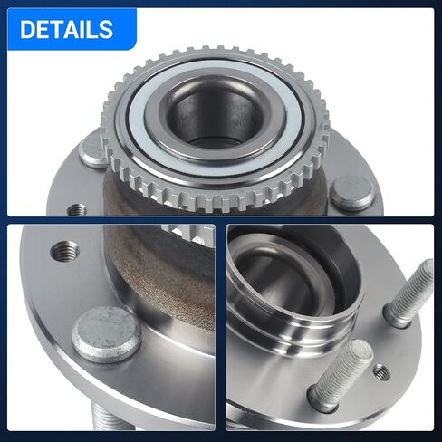 Autoround Pair 512271 Rear Wheel Bearing and Hub Assembly Compatible with Ford Fusion 2006-2012, Mazda 6 2003-2008, Lincoln MKZ 07-12/ Zephyr 06, Mercury Milan 06-11 FWD, 5 Lug w/ABS in Saudi Arabia
