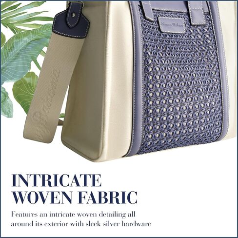 Tommy Bahama Tote ، حقيبة يومية غير رسمية للسيدات مع تصميم منسوج وحزام كتف قابل للتعديل in Saudi Arabia
