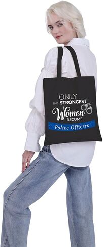 VAMSII Female Police Officer Gifts Police Tote Bag Policewoman Gift Shopping Bag in Saudi Arabia