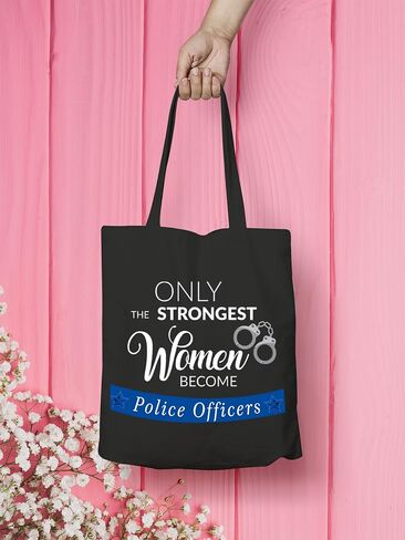 VAMSII Female Police Officer Gifts Police Tote Bag Policewoman Gift Shopping Bag in Saudi Arabia