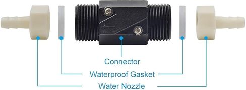 مستشعر تدفق الماء مقياس الضغط مقياس الدورة الدموية التلقائي العيار 8 مم فوهة حماية لأنبوب ثاني أكسيد الكربون DIY in Kuwait