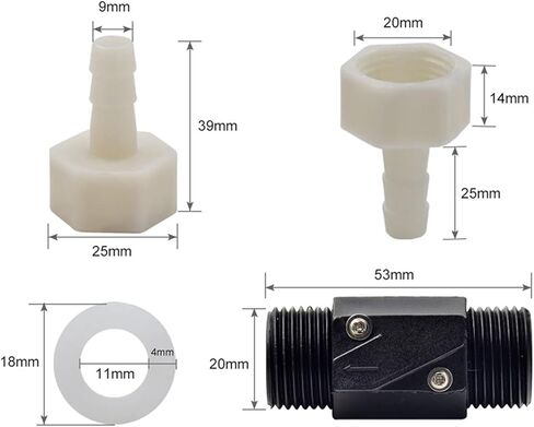 مستشعر تدفق الماء مقياس الضغط مقياس الدورة الدموية التلقائي العيار 8 مم فوهة حماية لأنبوب ثاني أكسيد الكربون DIY in Kuwait