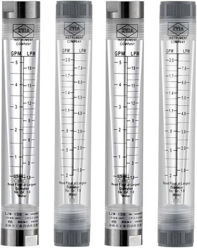 1Pcs LZM-15G Stainless steel 304 / Plastic joint interface Liquid Flow Meter Water Tube Type Air Flowmeter Gas Rotameter(1.6-16m3 H AIR,SUS 304) in Kuwait