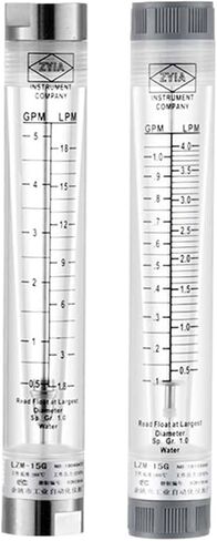 1Pcs LZM-15G Stainless steel 304 / Plastic joint interface Liquid Flow Meter Water Tube Type Air Flowmeter Gas Rotameter(1.6-16m3 H AIR,SUS 304) in Kuwait