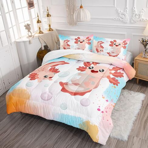HOSIMA Big Pike Fishing Comforter Set,Bass Fish American Flag Pattern Hunting and Fishing Bed Set Full Size for Boys Room Decor, Bed in a Bag for Teens with 2 Pillowcases. in Saudi Arabia