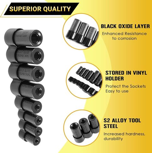 Camoo 70500 Tap Socket Wrench Set 8-piece Use with 1/4" & 3/8" Drive Fits All MCTI Taps Thru 1/2" & 1/8" NPT Taps in Saudi Arabia