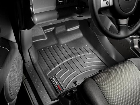 WeatherTech Custom Fit FloorLiners for Toyota FJ Cruiser - 1st Row (443111), Black in Saudi Arabia