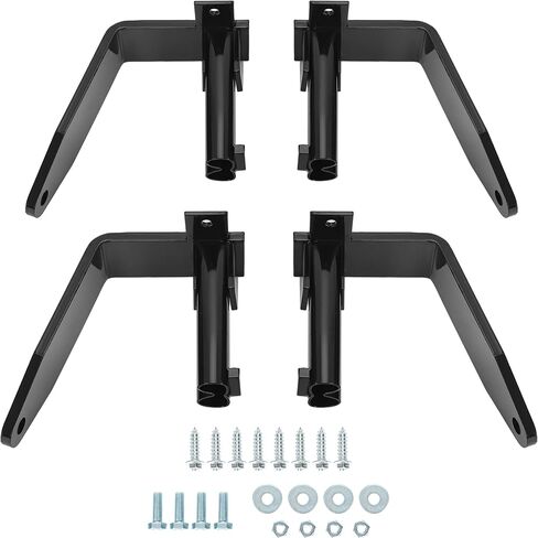 ECOTRIC Camper Tie Down for Full-Size Pickups Black 4Pcs Steel Tie Down Powder Coated in Saudi Arabia