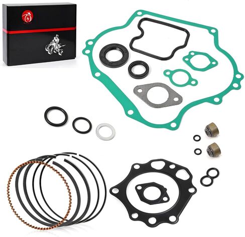 Engine Rebuild Gasket KIT W Rings & Seals STD Compatible with Kawasaki Mule 500 520 550 KAF300 1990-2004 13001-2207 13008-6007 in Saudi Arabia