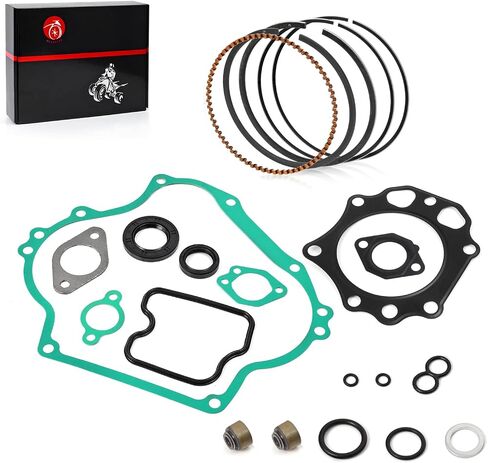 Engine Rebuild Gasket KIT W Rings & Seals STD Compatible with Kawasaki Mule 500 520 550 KAF300 1990-2004 13001-2207 13008-6007 in Saudi Arabia