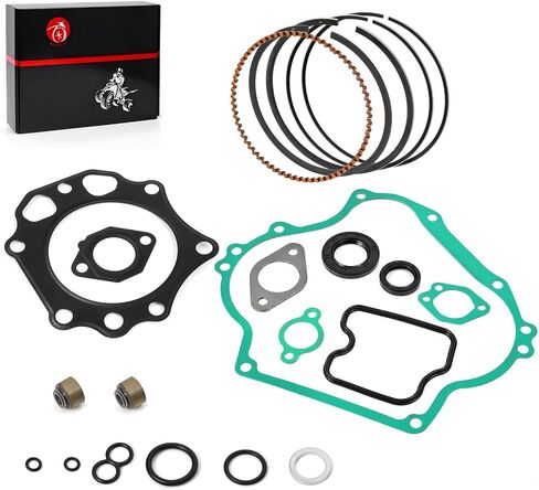 Engine Rebuild Gasket KIT W Rings & Seals STD Compatible with Kawasaki Mule 500 520 550 KAF300 1990-2004 13001-2207 13008-6007 in Saudi Arabia