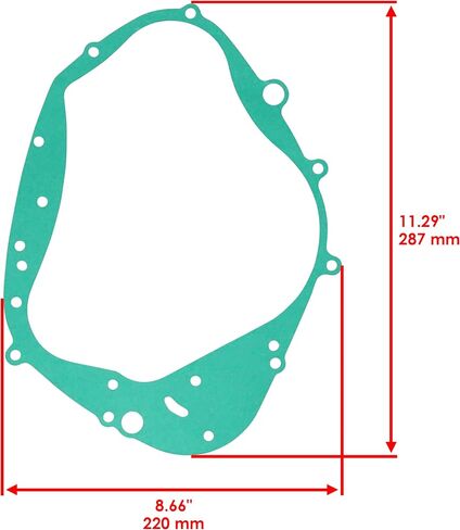 Caltric Clutch Cover Gasket Compatible with Suzuki 11482-05211 11482-05210 11482-05201 11482-05200 in Saudi Arabia